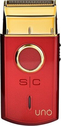 Uno Single Foil Shaver USB Rechargable Travel Size Red