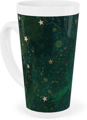 Mugs: Moon And Stars - Green Tall Latte Mug, 17Oz, Green