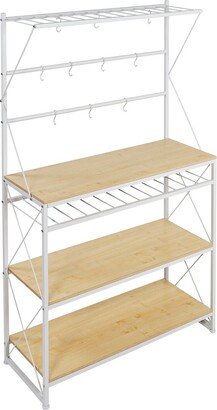 Bakers Rack With Wine Storage-AA