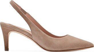 Vandam 65MM Leather Slingback Pumps