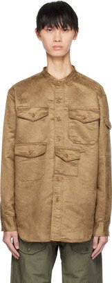 Khaki North Western Faux-Suede Shirt