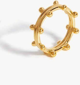 Sphere Beaded Ring | 18ct Gold Plated Vermeil