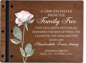 Funeral Guest Book | Memorial Favors Personalized Gift Wood Sign Service