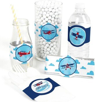 Big Dot Of Happiness Taking Flight - Airplane - Plane Party Diy Wrapper Favors & Decorations - 15 Ct