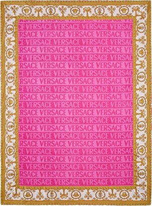 Pink 'I Love Baroque' Beach Towel