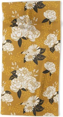 Lathe Quill Glam Florals Gold Beach Towel