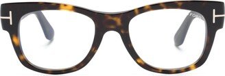 FT5040B tortoiseshell square-frame glasses