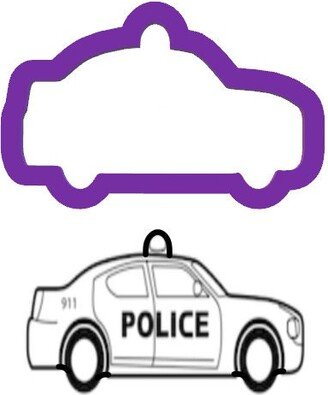 Police Car Cookie Cutter - Cutters Vehicle Transportation Fondant Craft