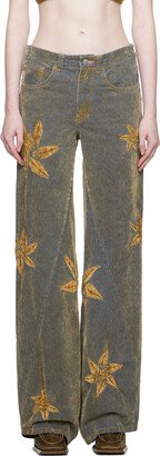 Masha Popova SSENSE Exclusive Yellow Jeans