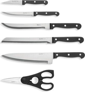 Essentials 7-Piece Triple Riveted Knife Block Set