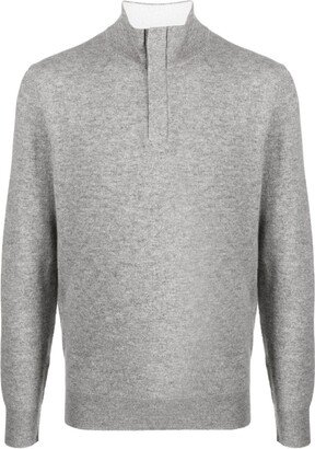 Boggi Milano Half-Zip Cashmere Jumper-AA