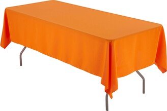 60 X 144 Rectangular Orange Tablecloth Polyester | Wedding