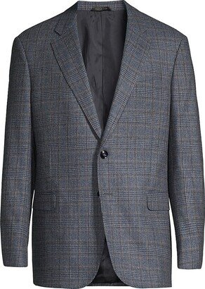 Plaid Wool-Cashmere Sport Coat