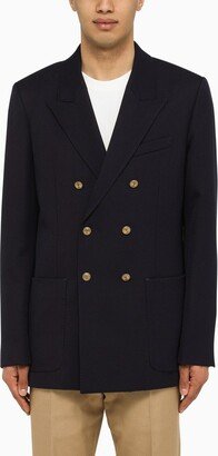 Dark blue double-breasted jacket