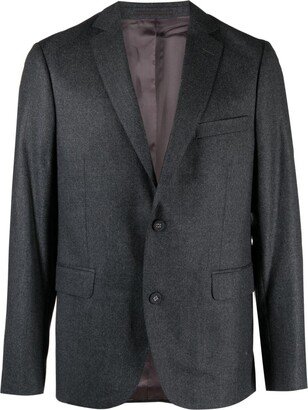 Tailored Single-Breasted Wool Blazer