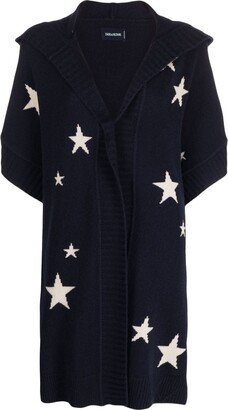 Inna star-jacquard cashmere cardigan