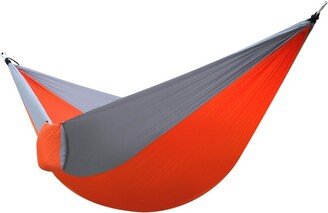 karlinc Nylon Parachute Fabric Double Hammock Orange & Gray