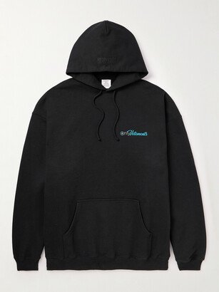 Oversized Logo-Print Cotton-Blend Jersey Hoodie