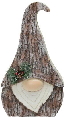 Northlight Faux Tree Bark Gnome Christmas Figure