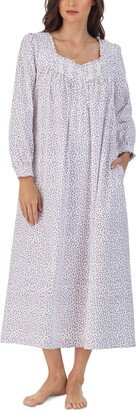 Women's Cotton Flannel Floral Nightgown