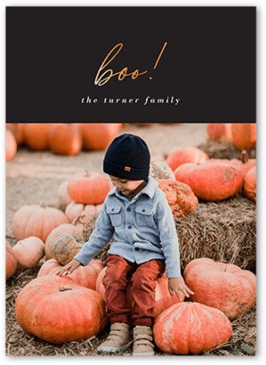 Halloween Cards: Clean Boo Halloween Card, Grey, 5X7, Standard Smooth Cardstock, Square