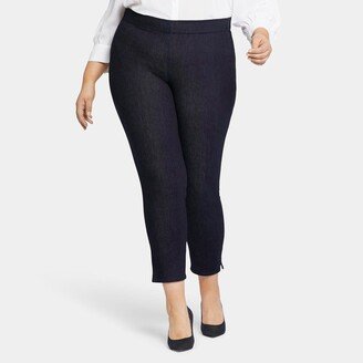 Skinny Ankle Pull-On Jeans In Plus Size-AA