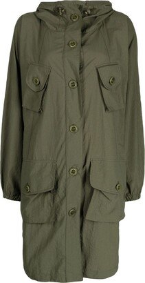 Multi-Pocket Hooded Raincoat