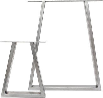 Industrial Table Legs - Trapezium Design Box Section Steel, Various