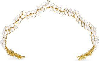 Franca pearl-embellished tiara