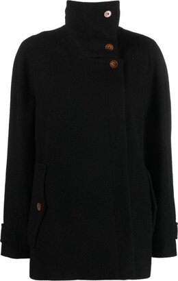 Double-Breasted Wool-Blend Coat-BB