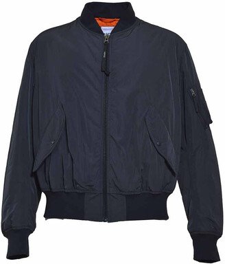 Navy blue Gunner short padded bomber jacket