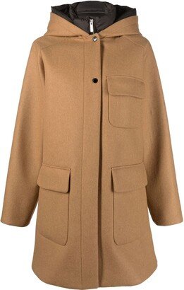 Manteco layered wool coat