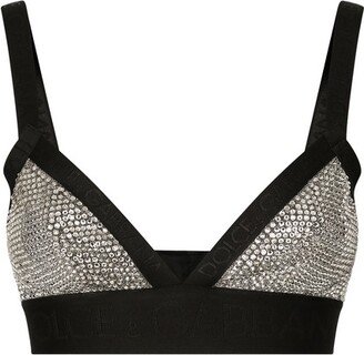 KIM Triangle bra with fusible rhinestones