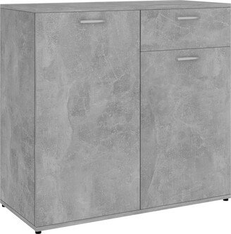 Sideboard Concrete Gray 31.5x14.2x29.5 Engineered Wood-AA