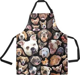 Dog Breeds Adjustable Bib Apron - Gorgeous Photographic Reproductions Custom Background Colors