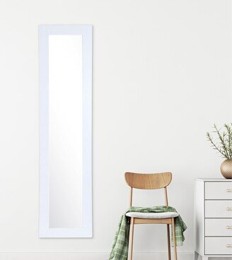 BrandtWorks Farmhouse Pearl White Slim Full Length Mirror