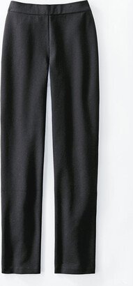 Women's Ponte Perfect Slim Leg Pants - Black - PS - Petite Size