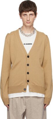 Tan Cutout Cardigan