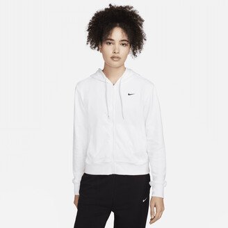 Women's Dri-FIT One Full-Zip French Terry Hoodie in White