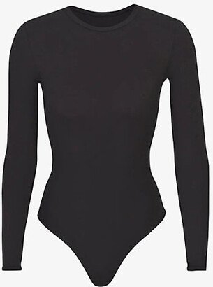 Womens Onyx Fits Everybody Long-sleeve Stretch-woven Body Xxl