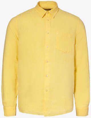 ens Genet Caroubis Brand-embroidered Regular-fit Linen Shirt