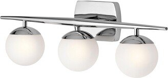 Netlighting Jasper 3 Light Bathroom Wall Light Polished Chrome IP44 G9