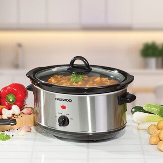 3.5L Stainless Steel Slow Cooker Black