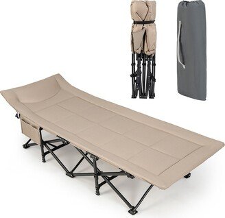 Folding Camping Cot Portable Tent Sleeping Bed with Cushion