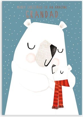Art File Polar Bear Grandad Christmas Card