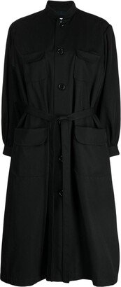 Comme des Garçons TAO Long-Sleeve Wool-Blend Coat