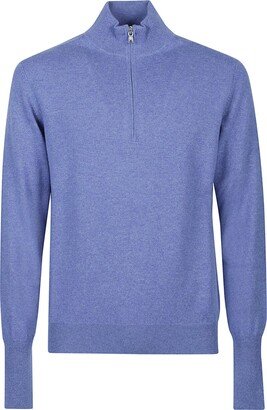 Half Zip Plain Sweater