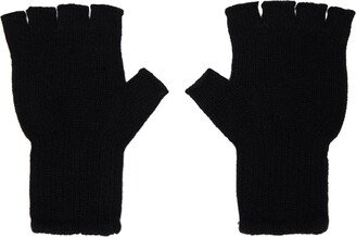 Black Heavy Fingerless Gloves