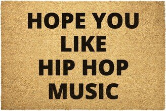 Hip Hop Music Doormat Outdoor Rug Door Hope You Like Coir Mat Decor Housewarming Home Summer Winter Christmas House Gift