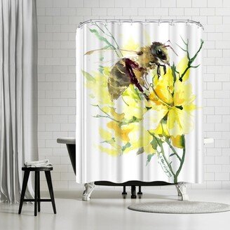 71 x 74 Shower Curtain, Honey Bee 4 by Suren Nersisyan